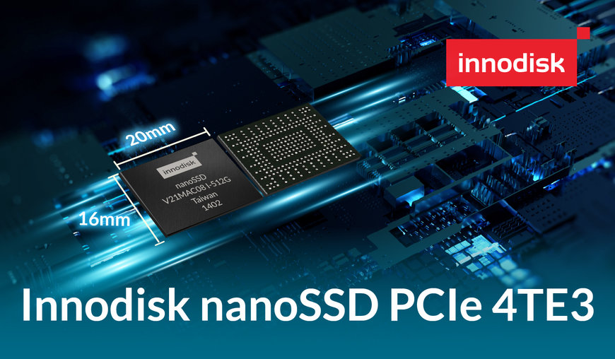 Innodisk, Geleceğin 5G, Otomotiv, Havacılık ve Uzay Teknolojilerine Yön Verecek Olan nanoSSD PCIe 4TE3’ü Piyasaya Sunuyor